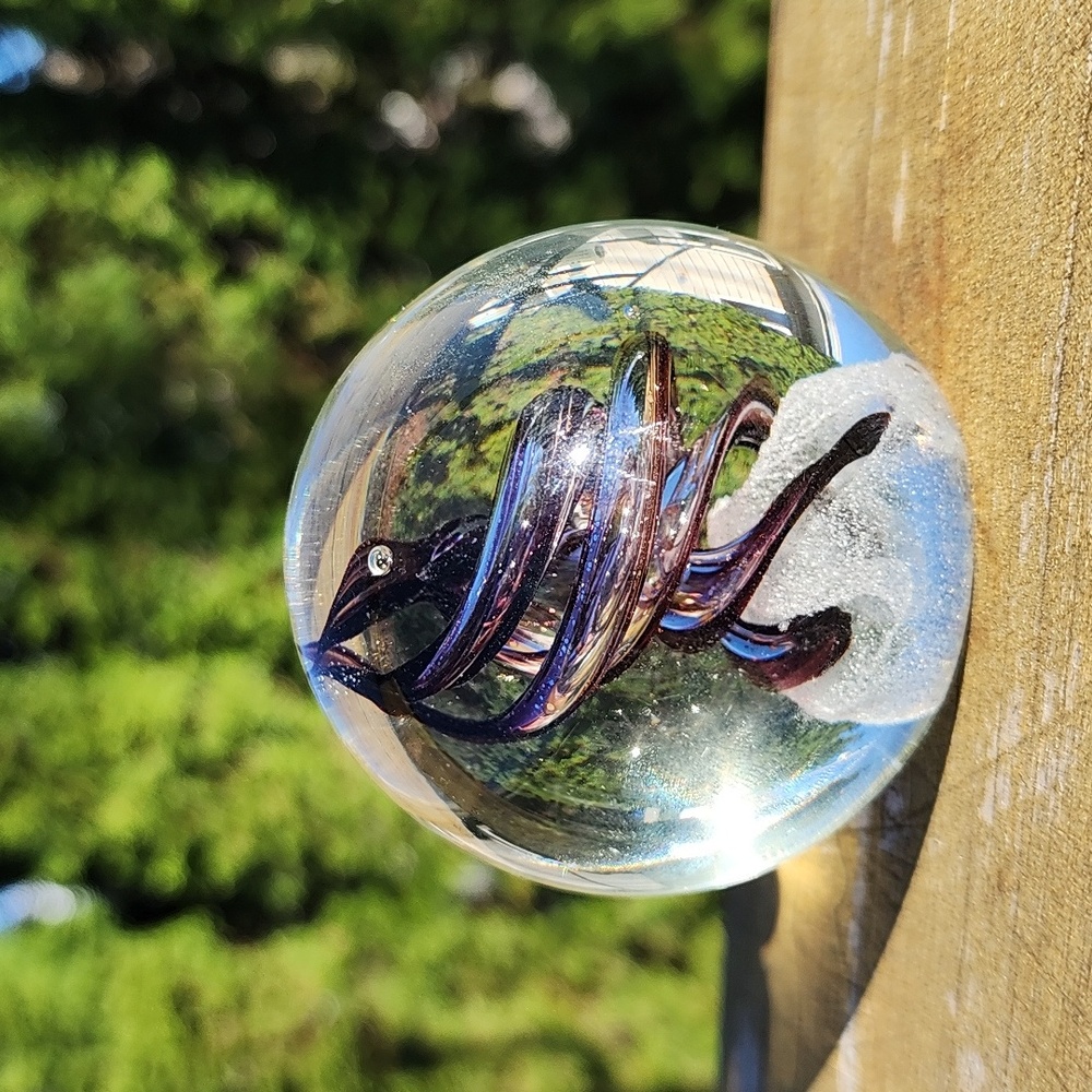 Art glass Murano style paper weight